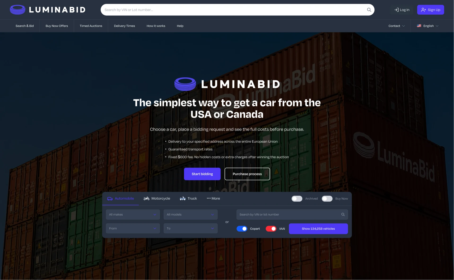 LuminaBid platform preview